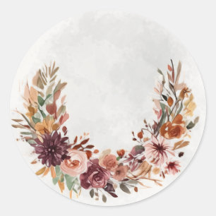 Elegant Fall Floral Arch Sticker
