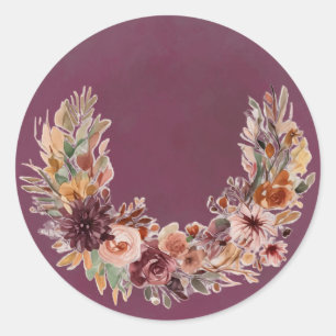 Elegant Fall Floral Arch Sticker