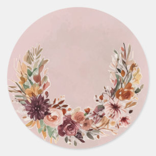 Elegant Fall Floral Arch Sticker