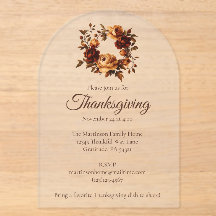 Elegant Fall Floral Autumn Wreath Thanksgiving