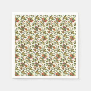 Elegant fall floral pattern  napkin