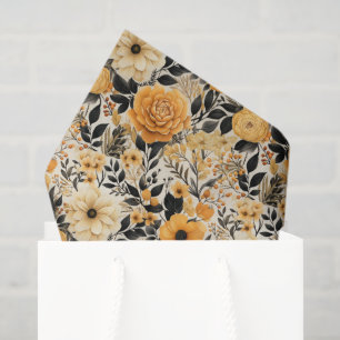 Elegant Fall Floral Tissue Paper