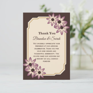 Elegant Fall Floral Wedding Invitation Template