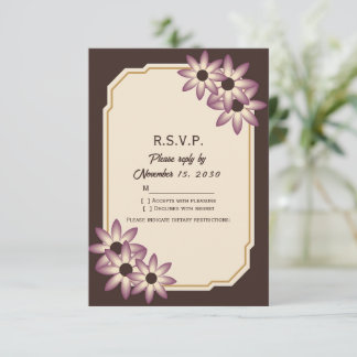Elegant Fall Floral Wedding Invitation Template