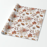Elegant Fall floral wrapping paper<br><div class="desc">Elegant fall floral wrapping paper. Great for wrapping gifts,  and decorating for a fall baby shower or wedding</div>