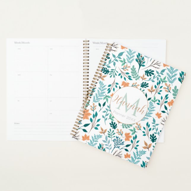 Elegant Fall Foliage Autumn Greenery Planner (Display)