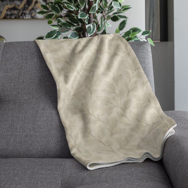 Elegant Fall Leaves | Boho Minimalist Farmhouse Fleece Blanket (Creator Uploaded)