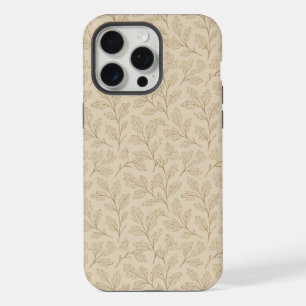 Elegant Fall Leaves Boho Minimalist Farmhouse iPhone 15 Pro Max Case
