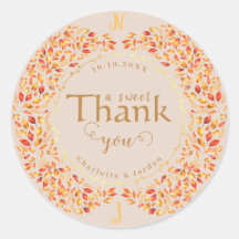 Elegant Fall Leaves Rustic Terracotta Wedding 