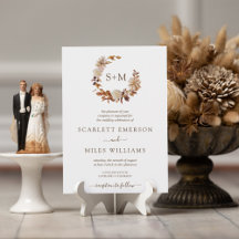 Elegant Fall Leaves Wedding