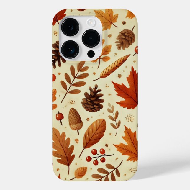 Elegant Fall Pattern Case-Mate iPhone Case (Back)