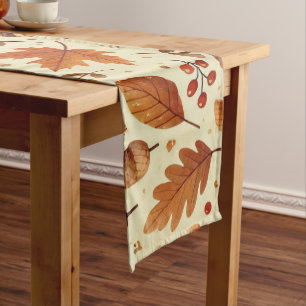 Elegant Fall Pattern Long Table Runner