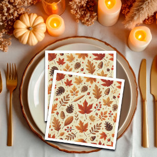 Elegant Fall Pattern Napkin