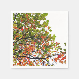 Elegant Fall Tree Theme Paper Napkin