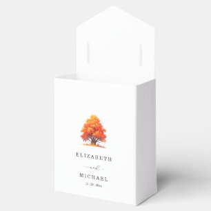 Elegant Fall Wedding Rustic Autumn Tree Wedding  Favour Box