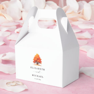 Elegant Fall Wedding Rustic Autumn Tree Wedding  Favour Box