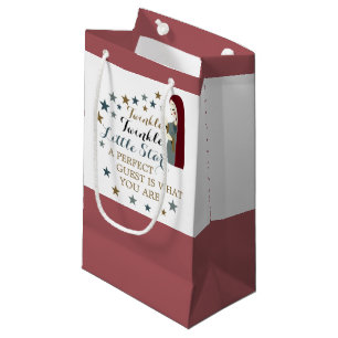 Elegant Falling Stars, Baby Shower Favour Small Gift Bag