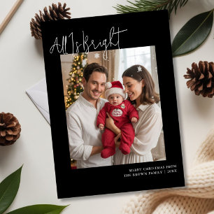 Elegant Family Flat Holiday Card