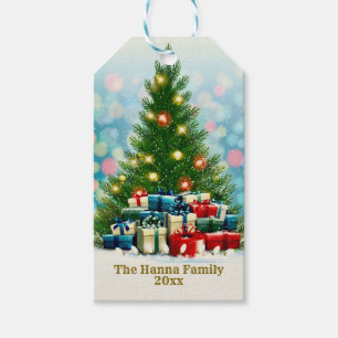 Elegant Family Holiday Present I Christmas Tree Gift Tags