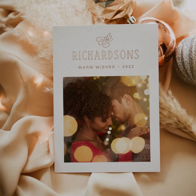 Elegant Family Photo and Name | Warm Wishes (Creator Uploaded)