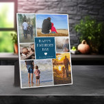Elegant Family Photo Collage | Father's Day Plaque<br><div class="desc">An elegant family photo collage plaque that can be designed for any special occasion with all photos and text easily customised.</div>