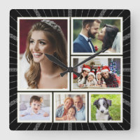 Elegant family photo collage