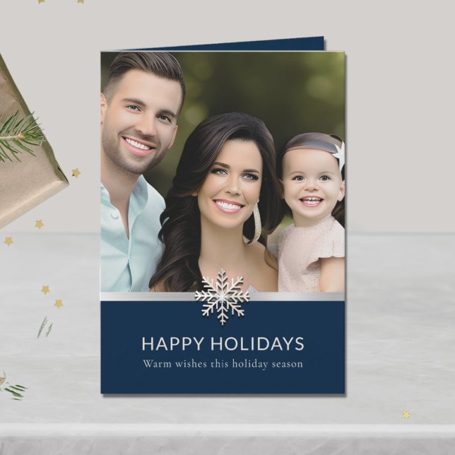 Elegant Family Photo Holiday Card (Creator Uploaded)