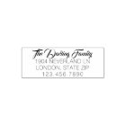 Elegant Family Return Address Custom Text 4 Lines