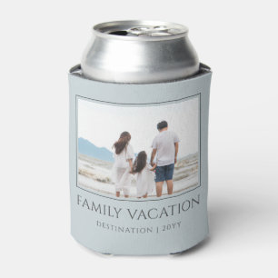 Elegant Family Vacation Family Trip Photo Can Cooler
