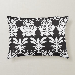 Elegant Fan Motifs in Golden Art Deco. Decorative Cushion