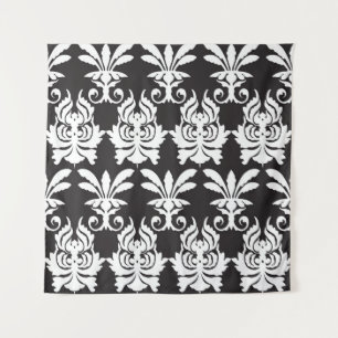 Elegant Fan Motifs in Golden Art Deco. Tapestry