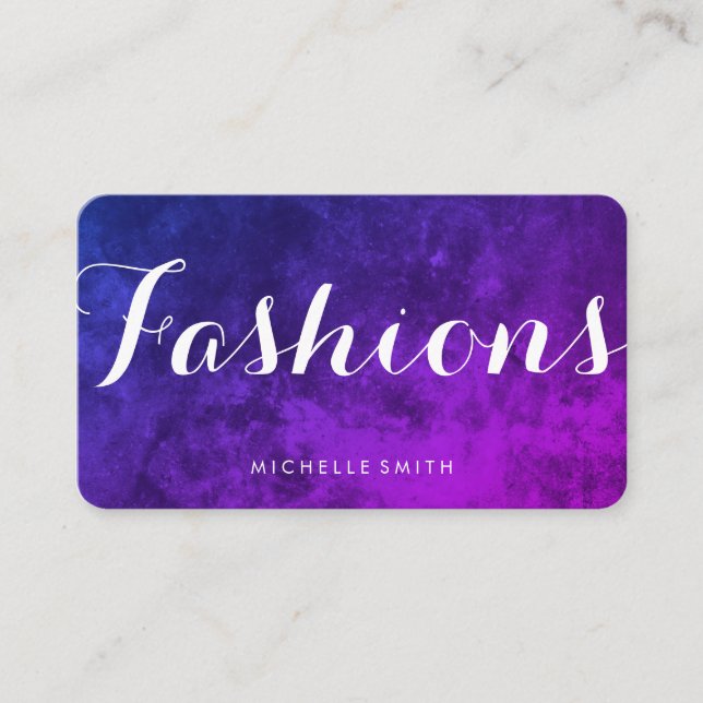 Elegant Fancy Font Business Card (Front)