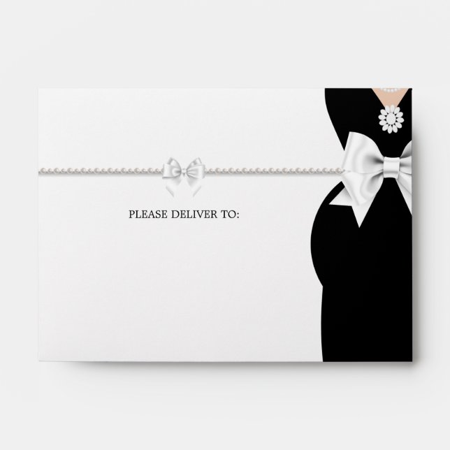 Elegant Fancy Tiffany Theme Baby Shower Envelope (Front)