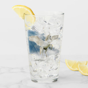 Elegant Fantasy Pegasus Mythical Flying Unicorn Glass