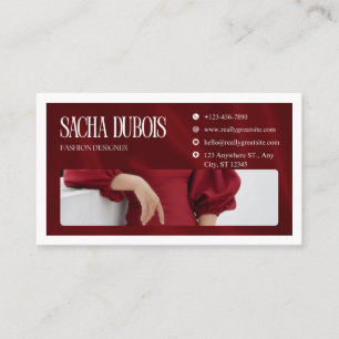 Elegant Fashion Designer Business Card