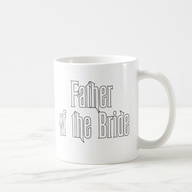 Elegant Father of the Bride Coffee Mug (Right)