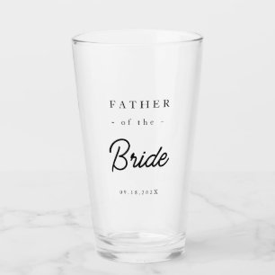 Elegant Father of the Bride Glass