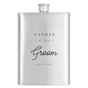 Elegant Father of the Groom Hip Flask