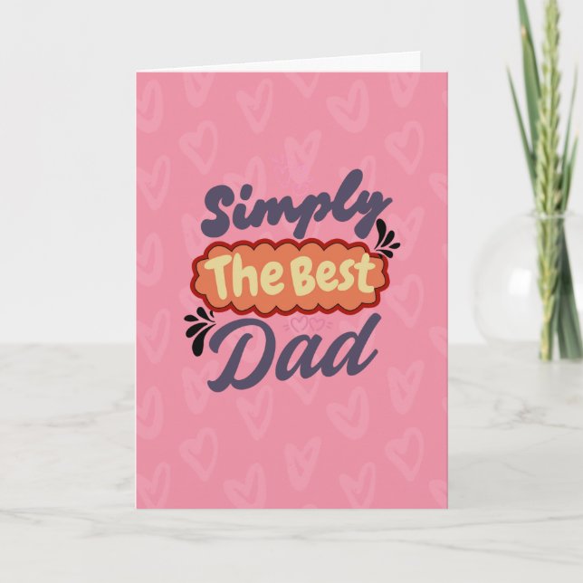 Elegant Father’s Day Greetings Card (Front)