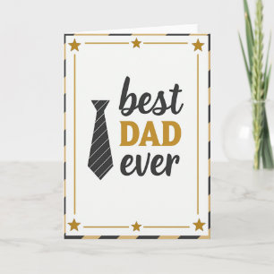 Elegant Fathers Day Best Dad Card