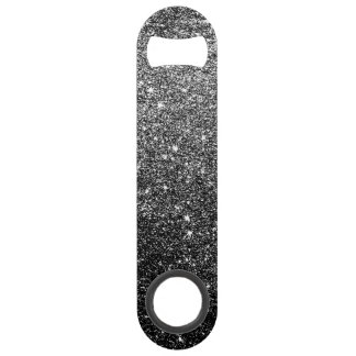 Elegant Faux Black Glitter