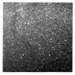 Elegant Faux Black Glitter Tile<br><div class="desc">Elegant Faux Black Glitter</div>