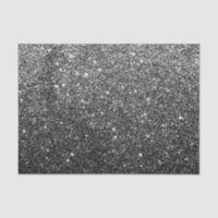 Elegant Faux Black Glitter