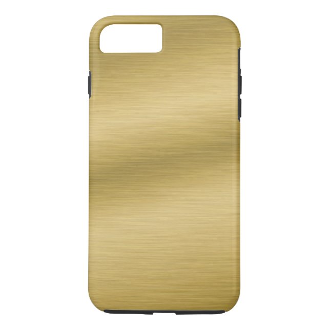 Elegant Faux Brushed Gold Case-Mate iPhone Case (Back)