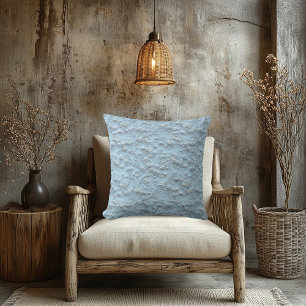 Elegant Faux Embroidered Floral – Luxurious Decor Cushion