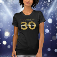 Elegant Faux Gold 30 Year Class Reunion
