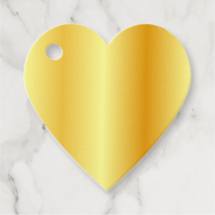 Elegant Faux Gold Add Your Text Blank Template Favour Tags