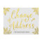Elegant Faux Gold Foil Change of Address Postcards