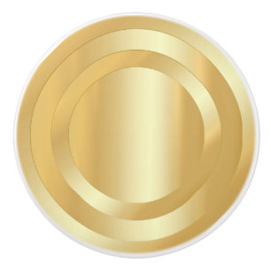 Elegant Faux Gold Glamour Trendy Template Ceramic Knob