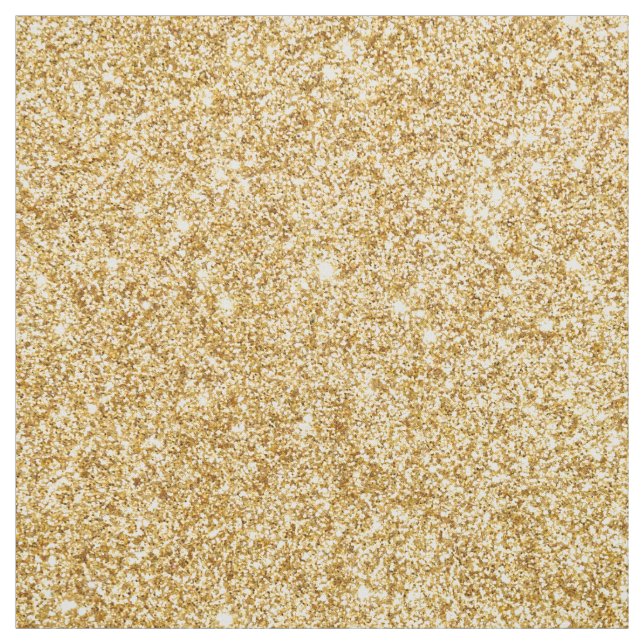 Elegant Faux Gold Glitter Fabric (Swatch)